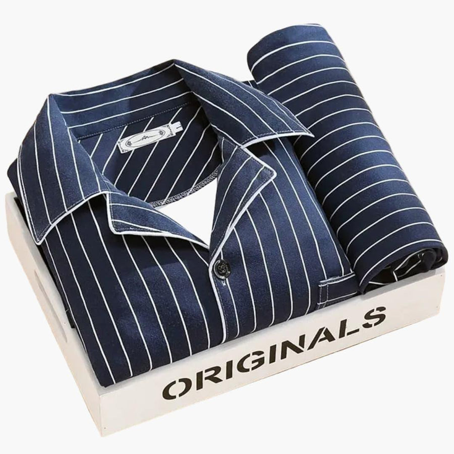 Pijama para hombre con camisa y pantalón largo