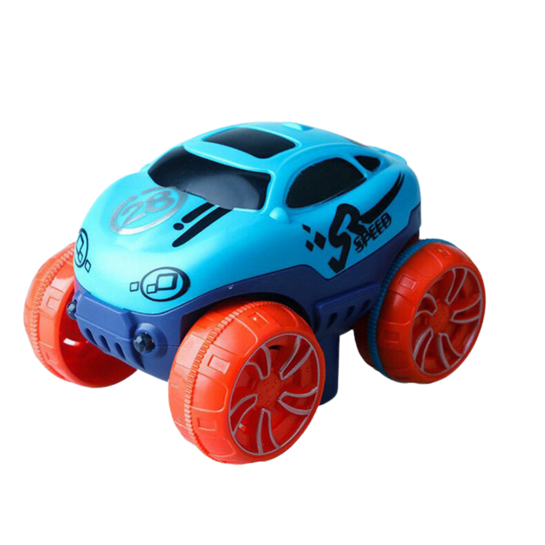 Pista de coches flexible con cochecito LED | Juguete interactivo para niños
