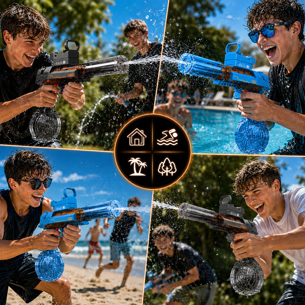 Pistola de Agua Eléctrica con Luz LED