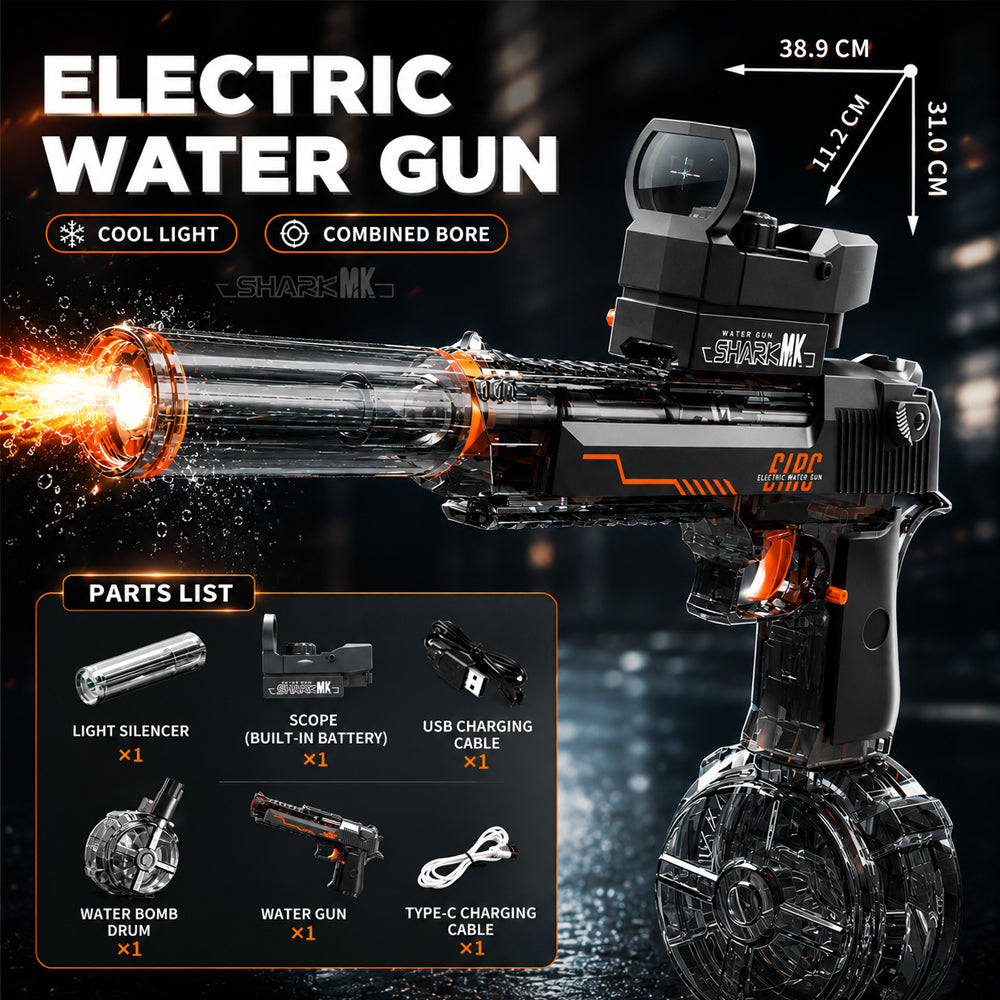 Pistola de Agua Eléctrica con Luz LED