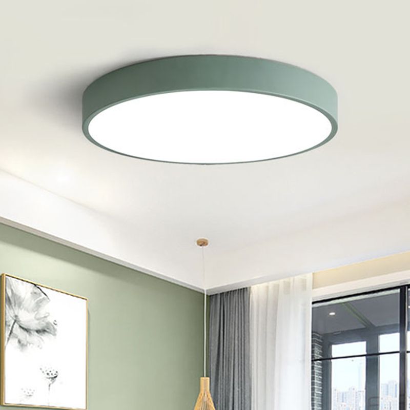 Plafón LED de techo redondo y ultrafino para iluminación interior moderna