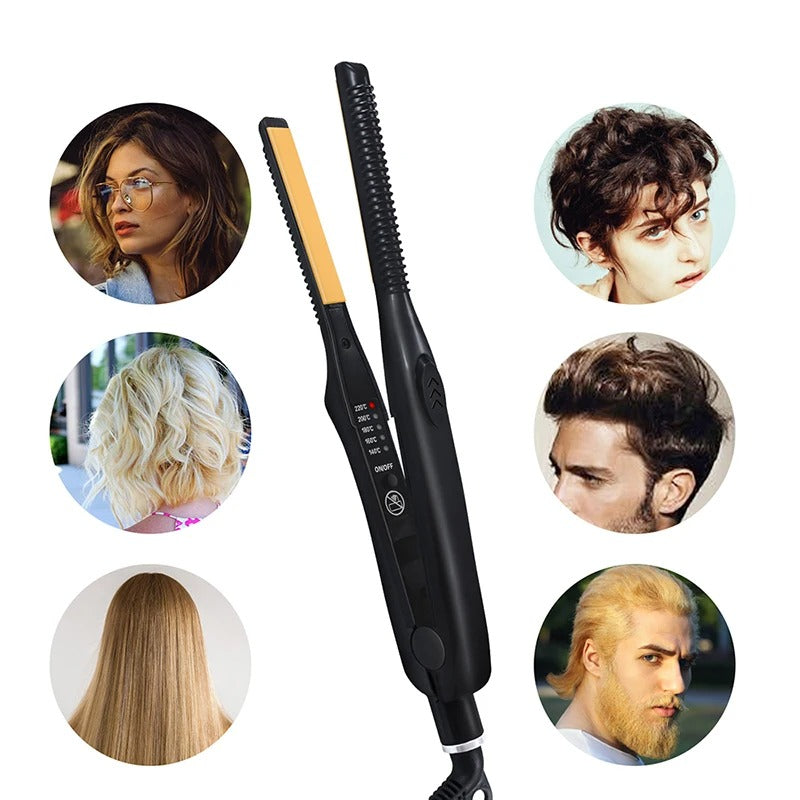 Plancha y rizador de pelo 2 en 1