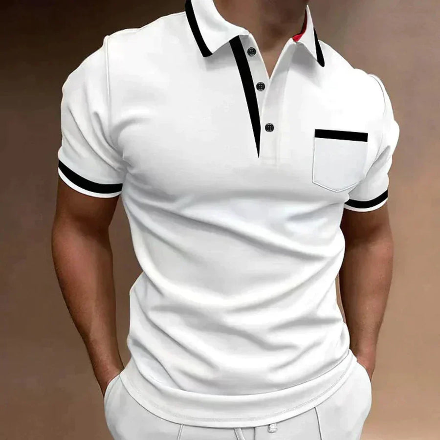 Polo clásico y cómodo con bolsillo