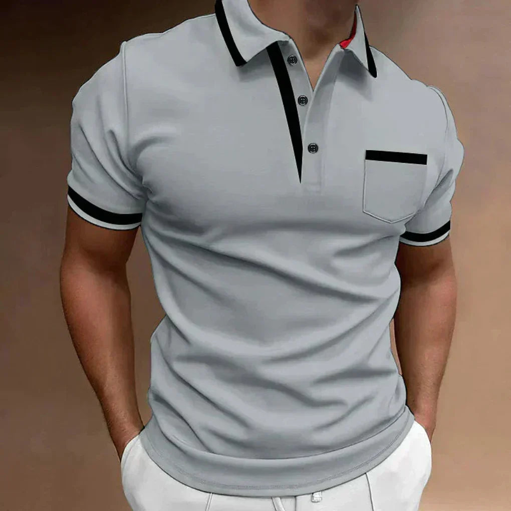 Polo clásico y cómodo con bolsillo