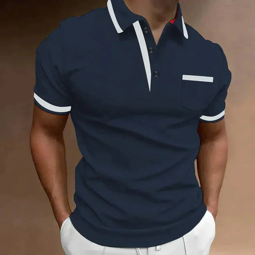 Polo clásico y cómodo con bolsillo