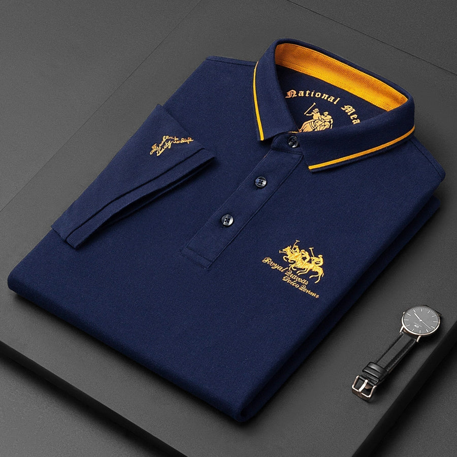 Polo de hombre de corte clásico con bordado
