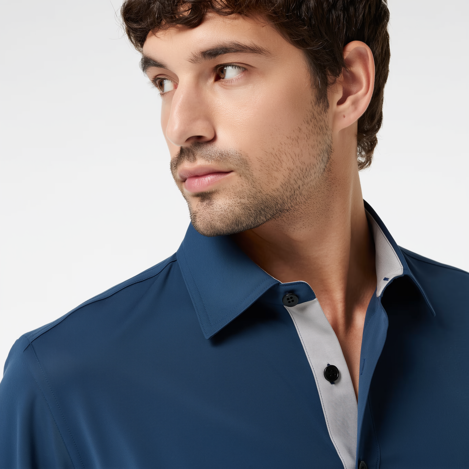 Polo de hombre de poliéster y elastano | Transpirable con protección UPF 50