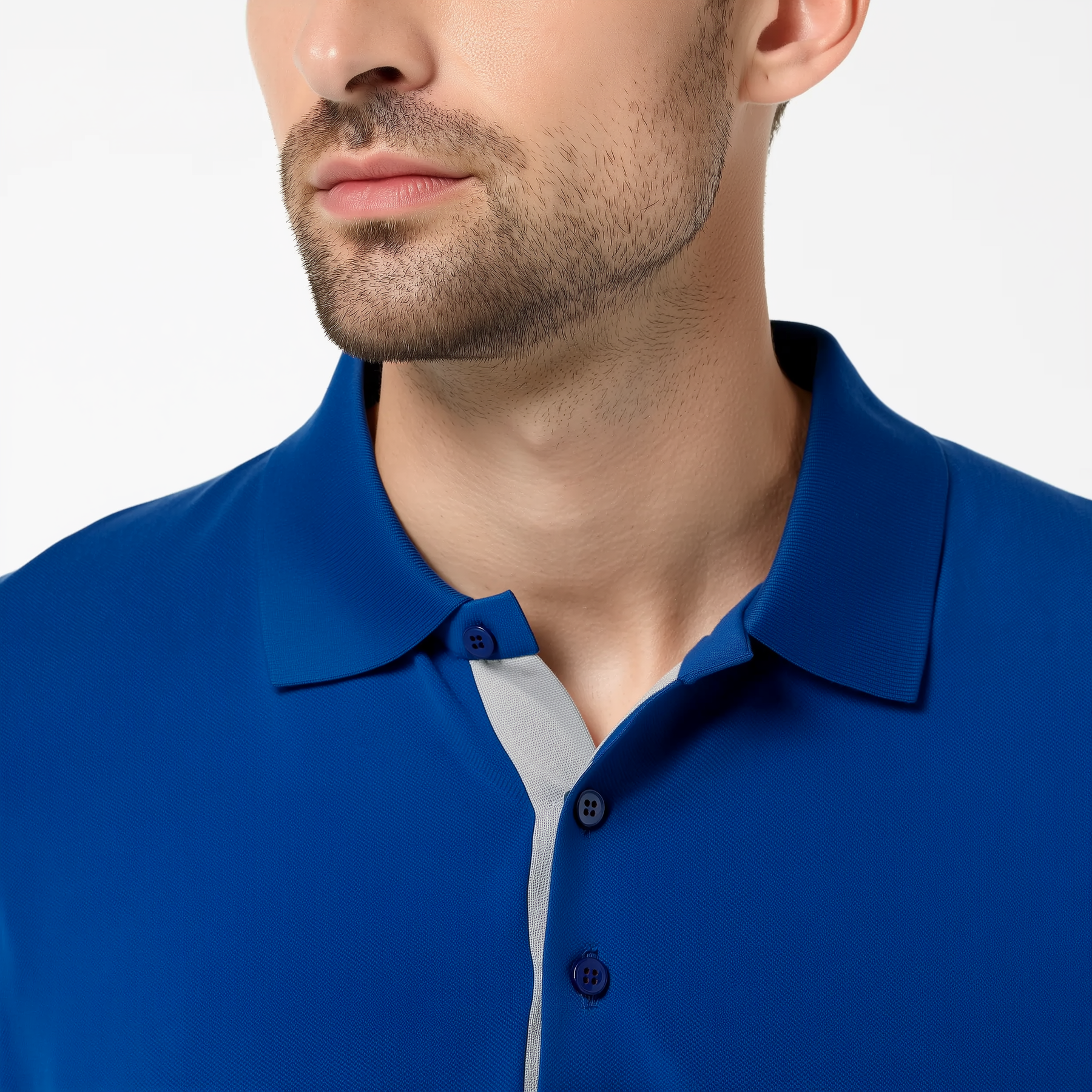 Polo de hombre de poliéster y elastano | Transpirable con protección UPF 50