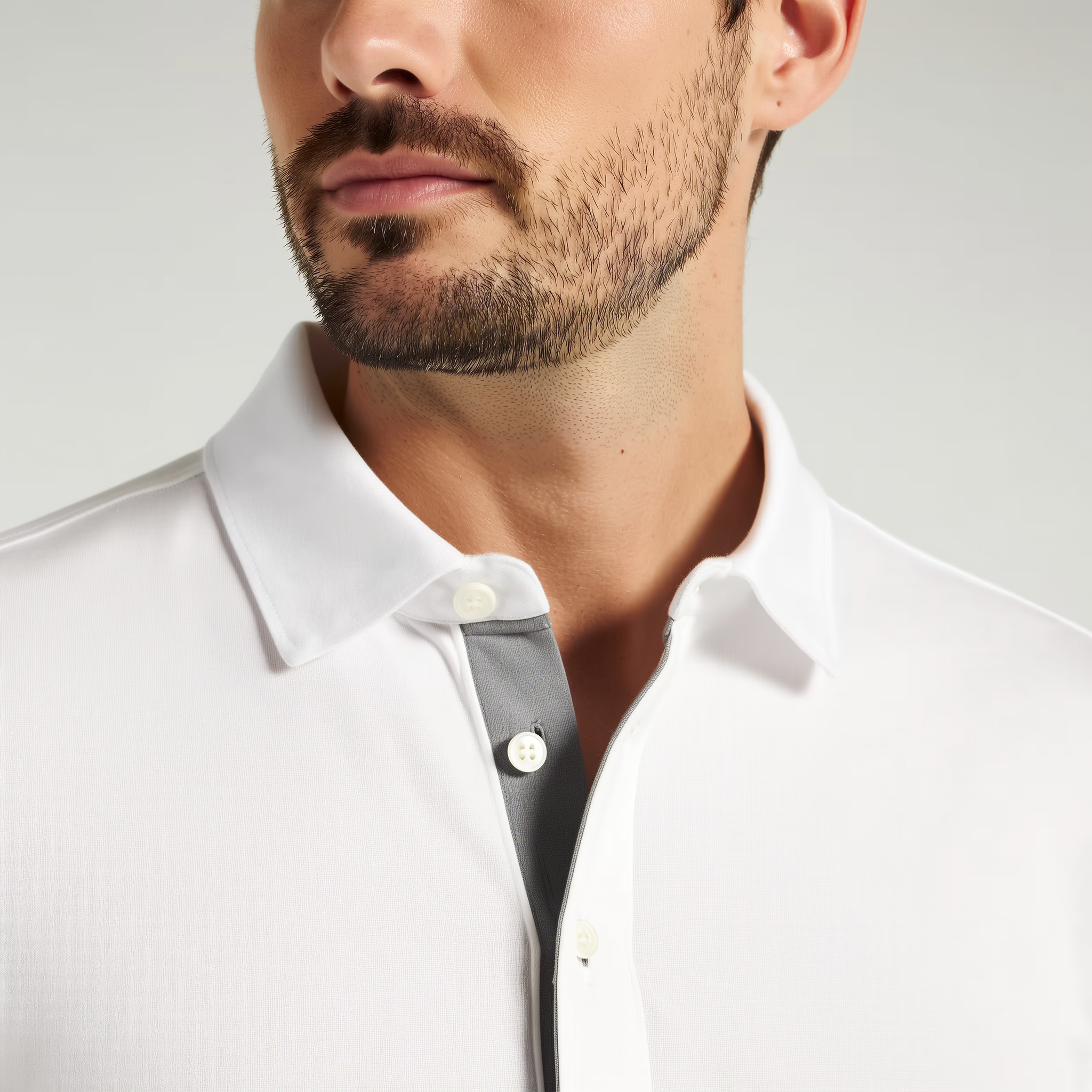 Polo de hombre de poliéster y elastano | Transpirable con protección UPF 50