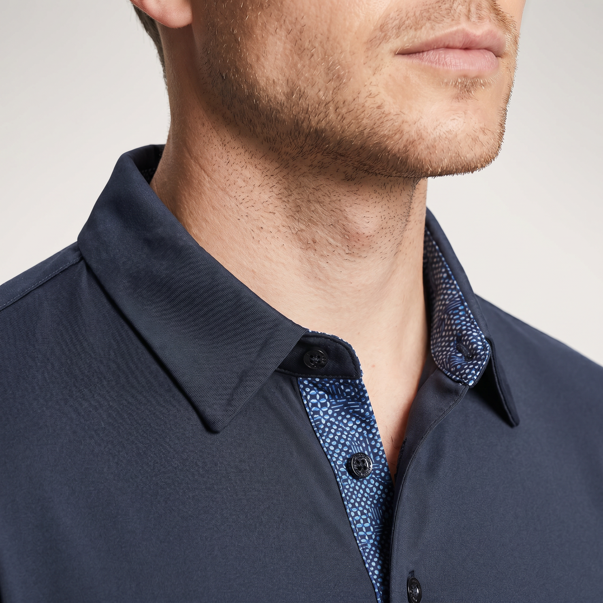 Polo de hombre de poliéster y elastano | Transpirable con protección UPF 50