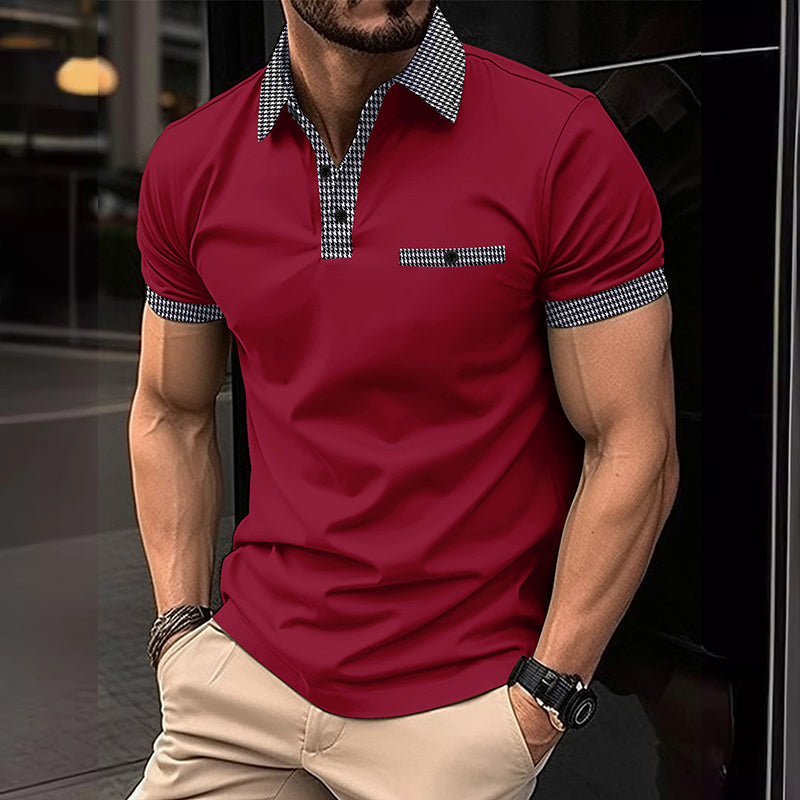 Polo de manga corta con detalle de gallo