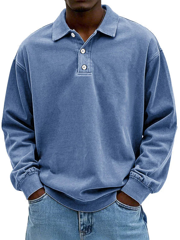 Polo elegante de manga larga