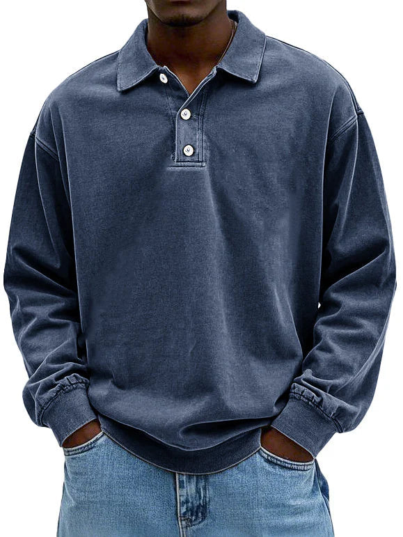Polo elegante de manga larga