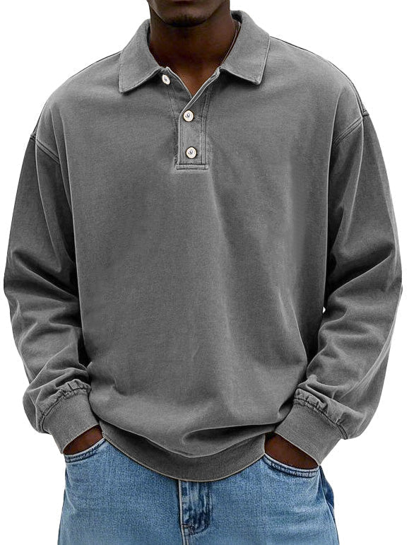 Polo elegante de manga larga