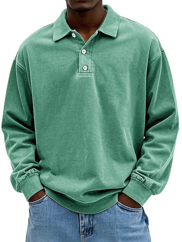 Polo elegante de manga larga