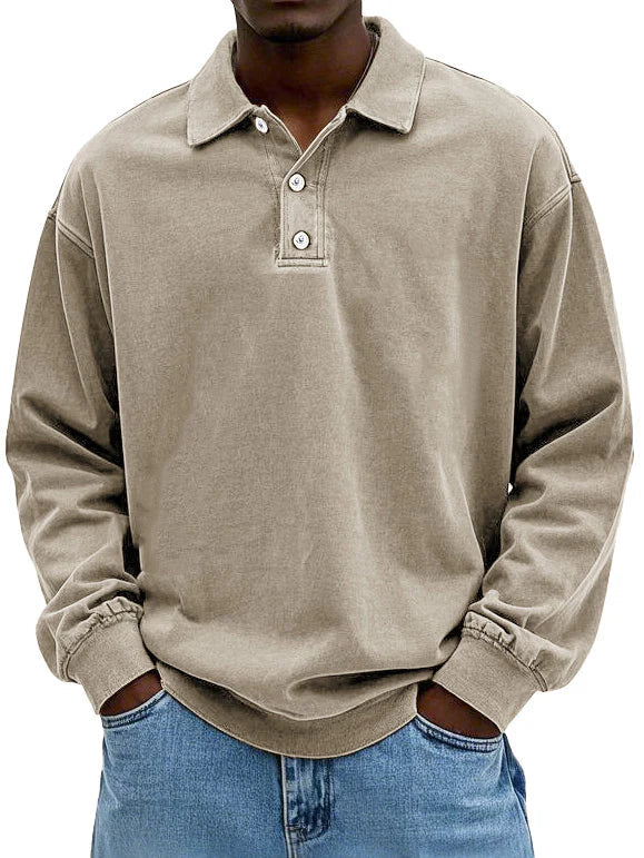 Polo elegante de manga larga