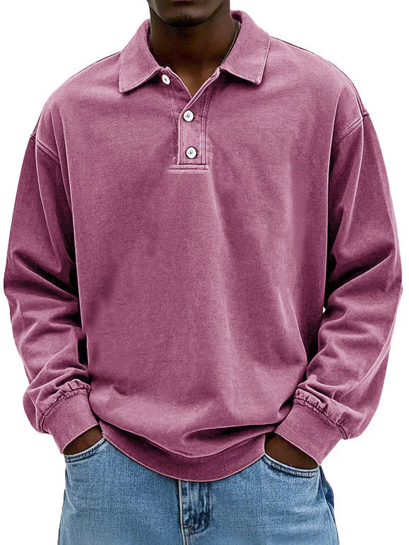 Polo elegante de manga larga
