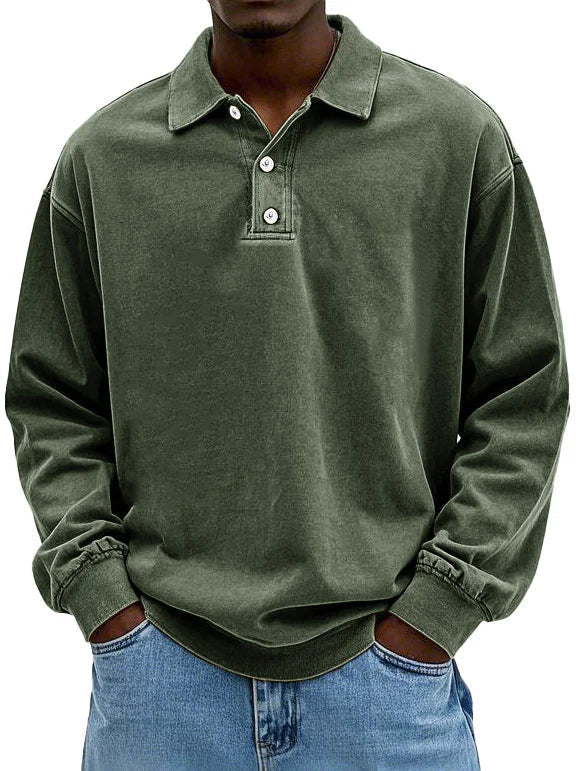Polo elegante de manga larga