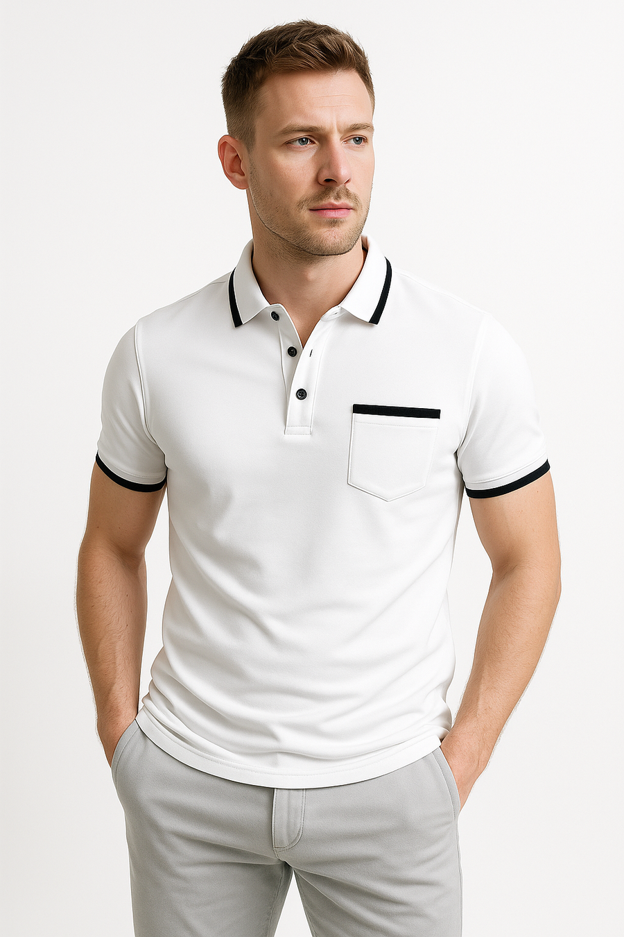Polo elegante para hombre para cualquier ocasión | De alta calidad, versátil y cómodo