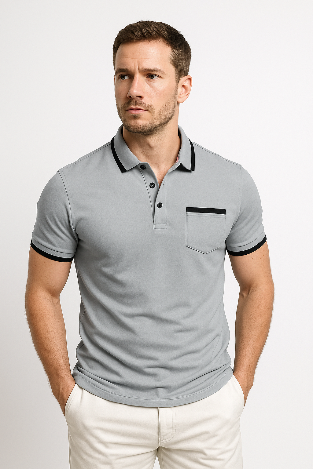 Polo elegante para hombre para cualquier ocasión | De alta calidad, versátil y cómodo