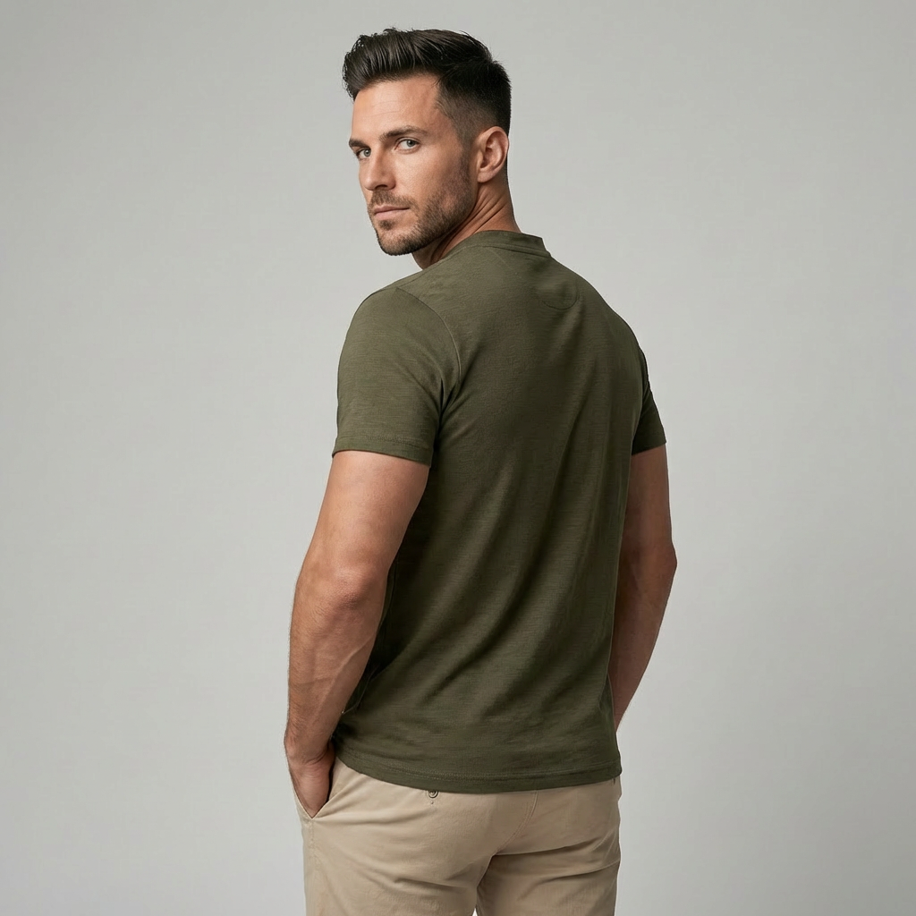 Polo Henley para hombre