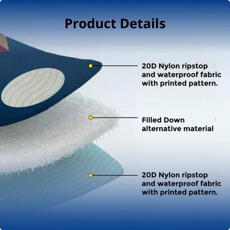 Poncho de exterior con forro polar