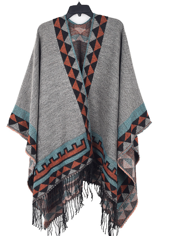 Poncho de punto | Elegante y cálido