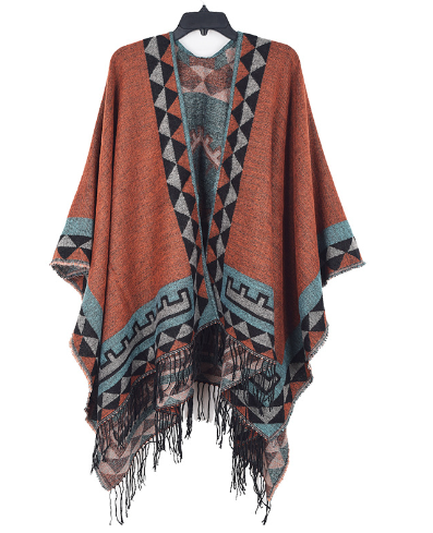 Poncho de punto | Elegante y cálido