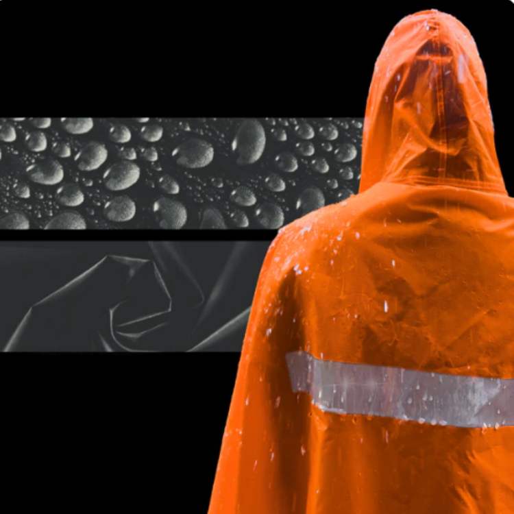 Poncho de senderismo todoterreno e impermeable
