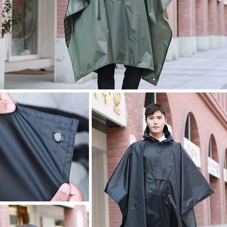 Poncho de senderismo todoterreno e impermeable