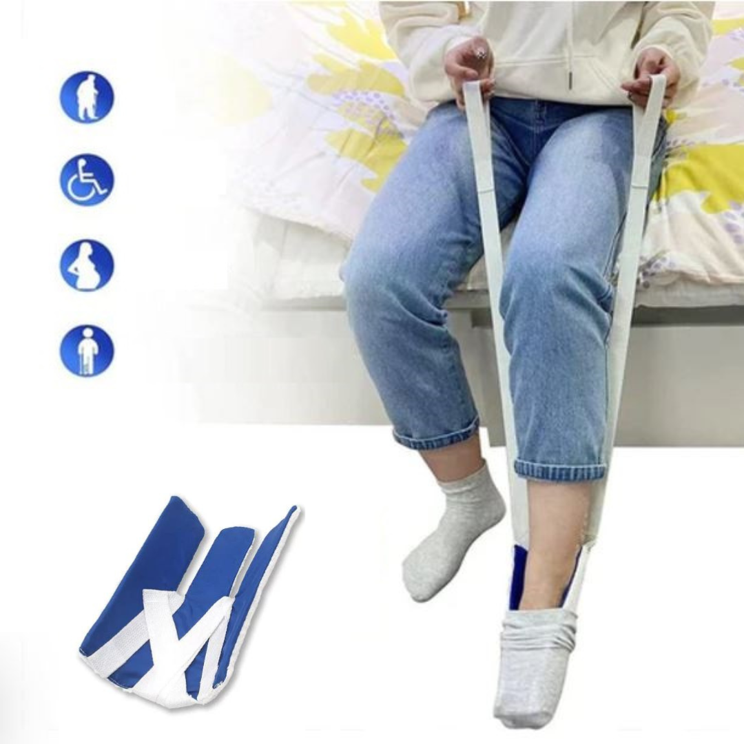 Calzador de calcetines deslizante para ponerse los calcetines sin agacharse