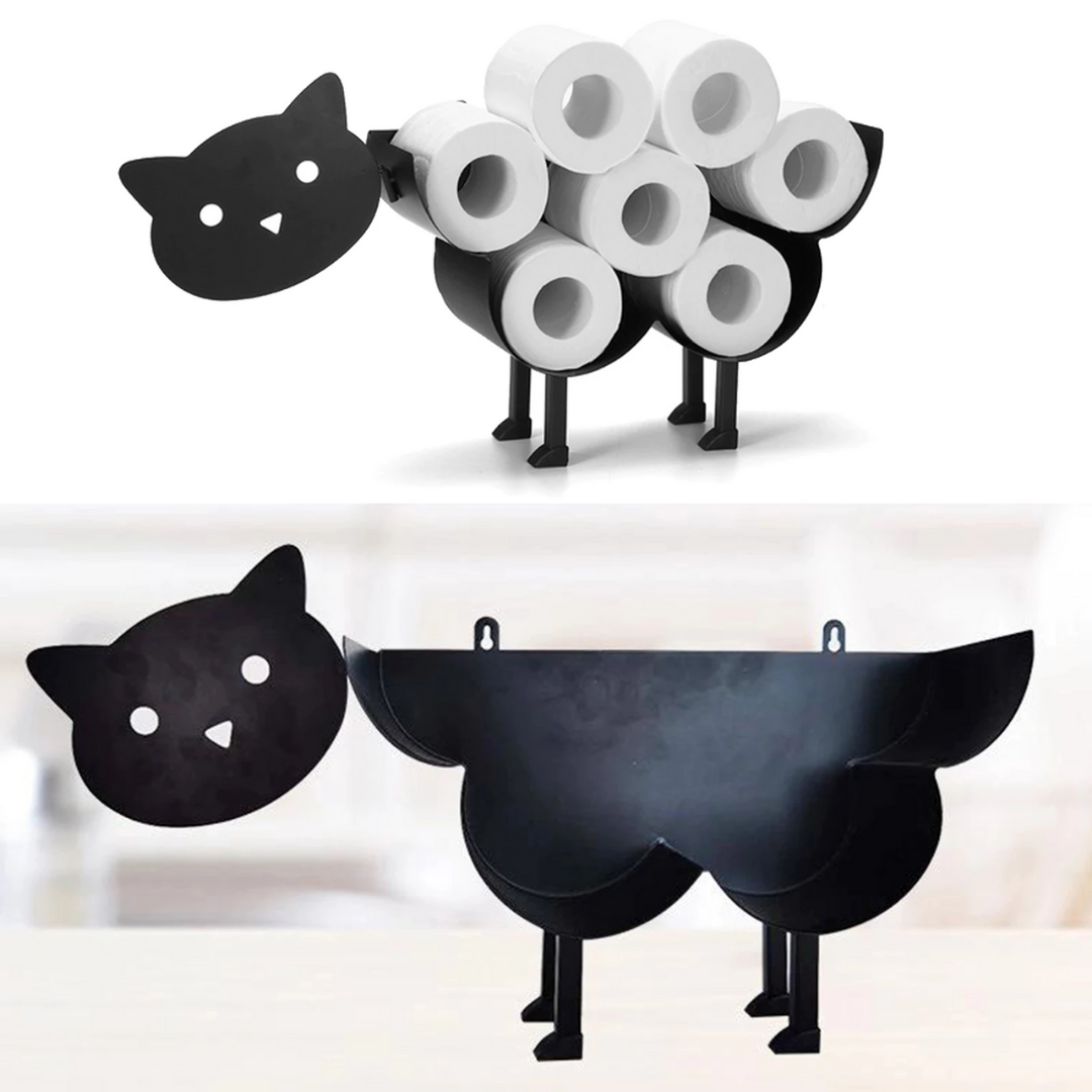Portarrollos de papel higiénico con diseño de animales: divertido y práctico para el baño