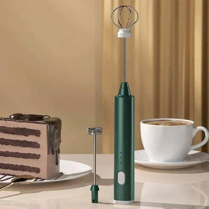 Potente minibatidor de mano para cocina y café