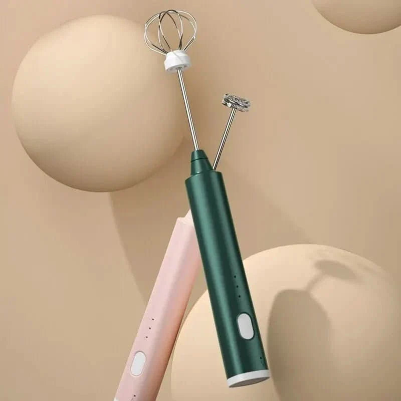 Potente minibatidor de mano para cocina y café