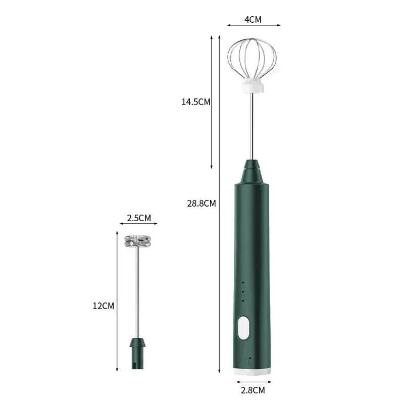 Potente minibatidor de mano para cocina y café