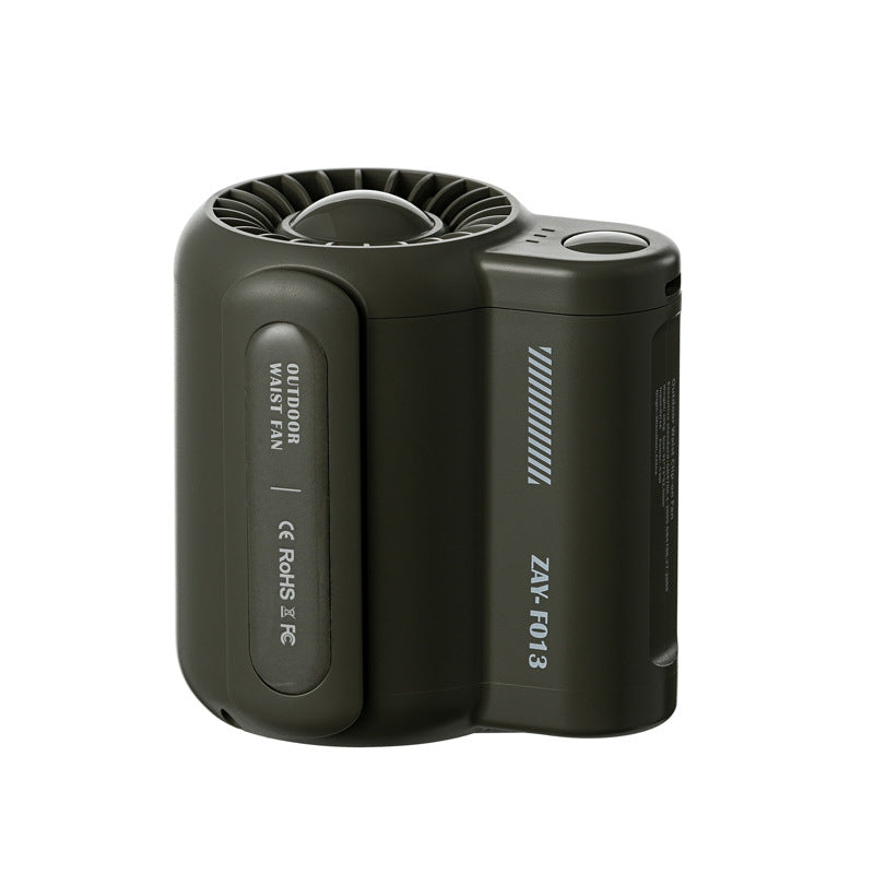 Potente miniventilador con doble clip para senderismo, camping y otras actividades
