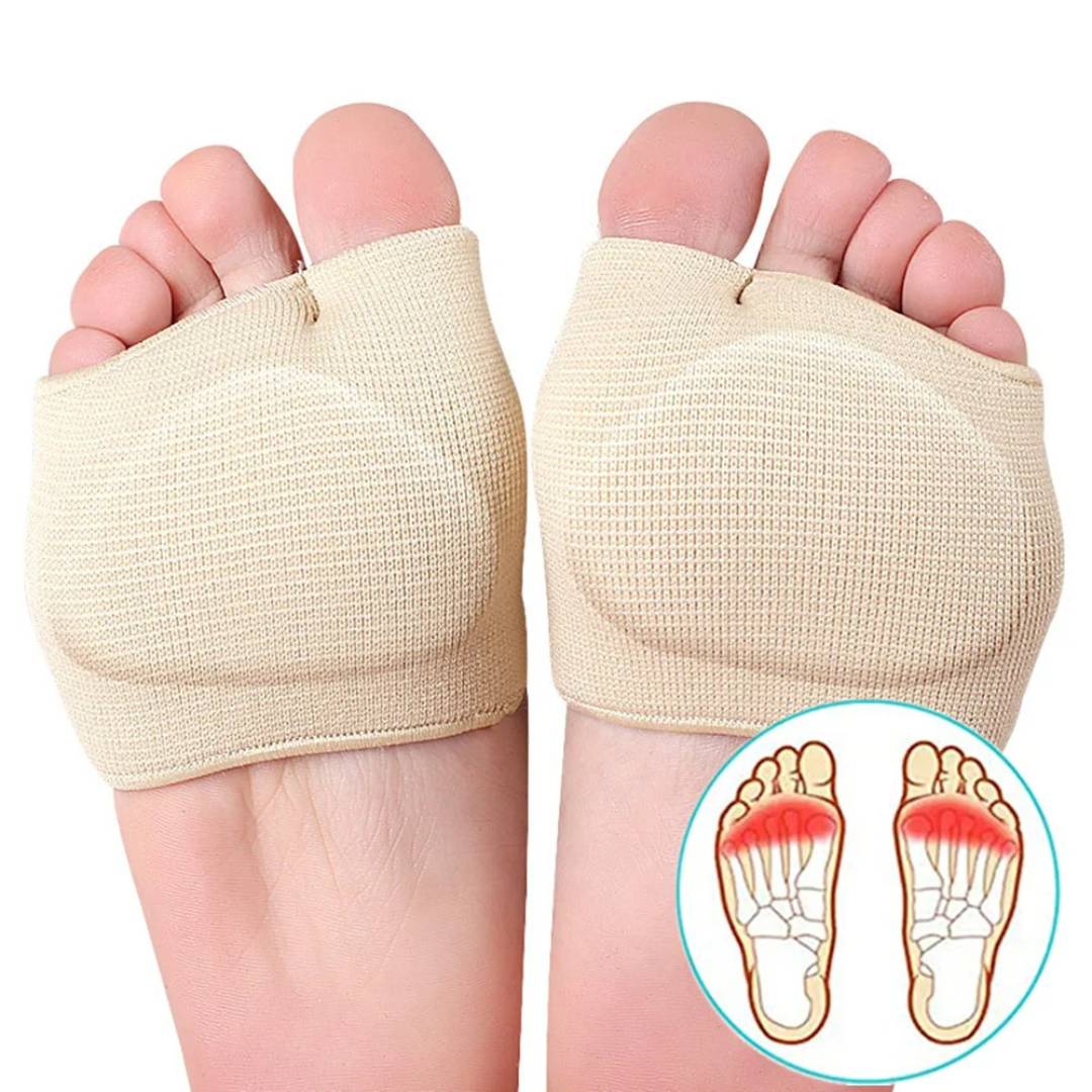 Protección para el antepié con almohadilla de gel de silicona - Absorbe los impactos en el pie - Alivio del dolor para la metatarsalgia - Confort diario