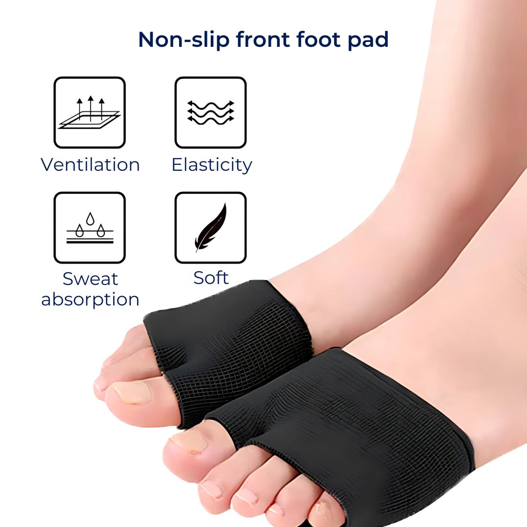 Protección para el antepié con almohadilla de gel de silicona - Absorbe los impactos en el pie - Alivio del dolor para la metatarsalgia - Confort diario