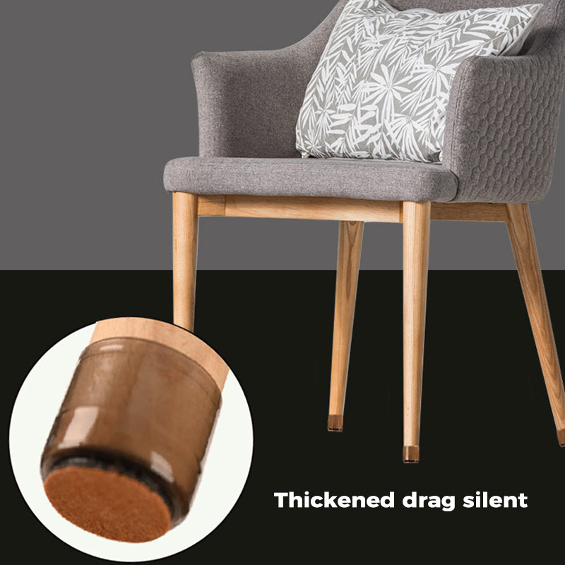 Protectores de suelo para muebles - 4 uds., diseño transparente para sillas