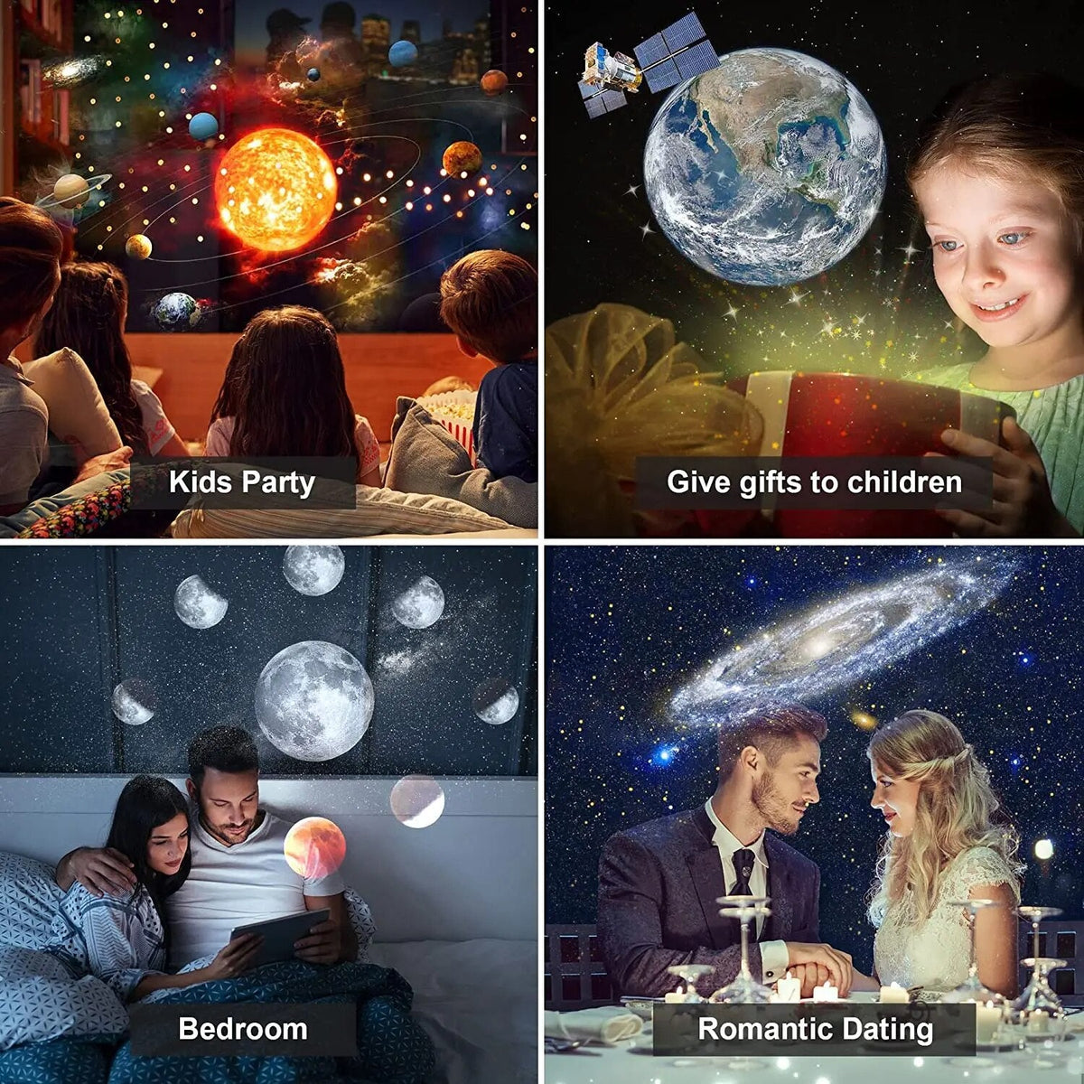 Proyector de estrellas para planetario