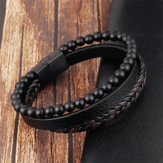 Pulsera relajante de piedra natural