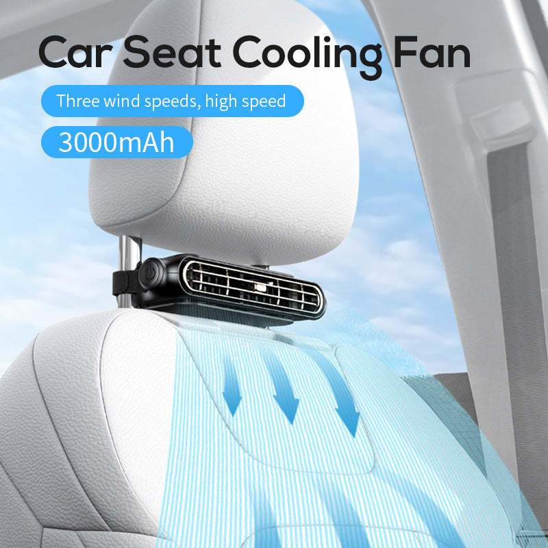 Purificador de aire y ventilador compacto para rejilla de ventilación de coche con lamas ajustables para hombre y mujer
