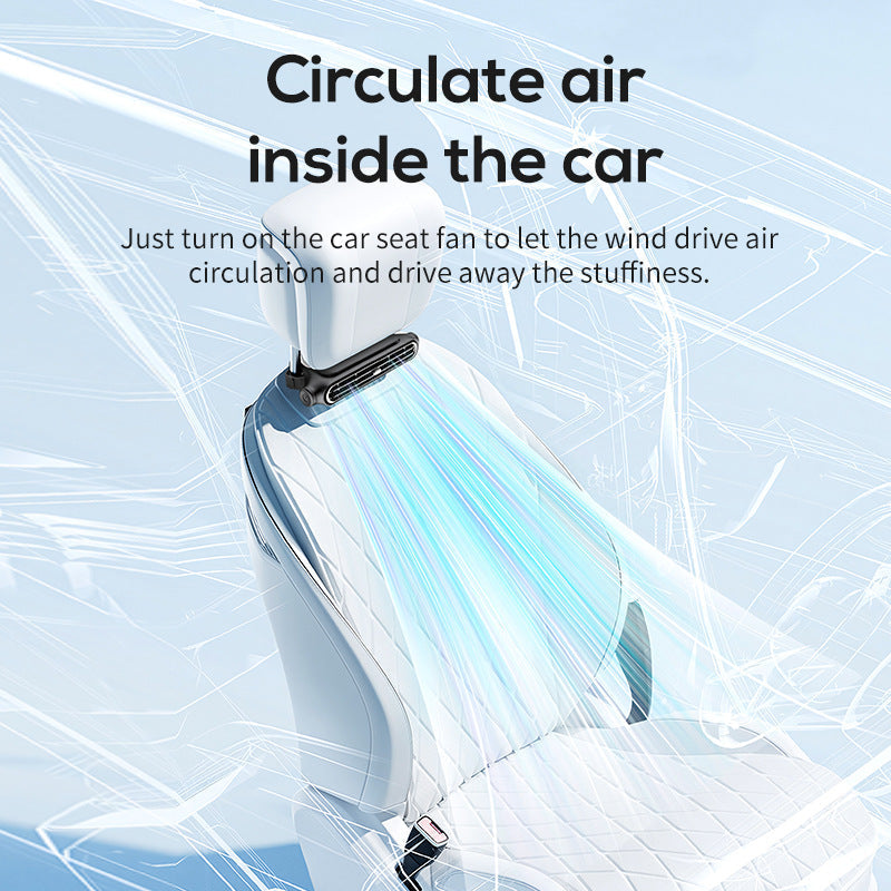 Purificador de aire y ventilador compacto para rejilla de ventilación de coche con lamas ajustables para hombre y mujer