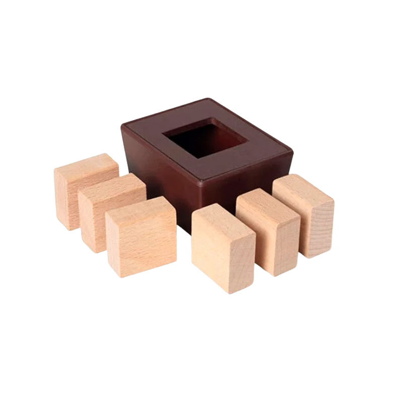 Puzle 3D de madera para entrenamiento cerebral y desarrollo de habilidades lógicas
