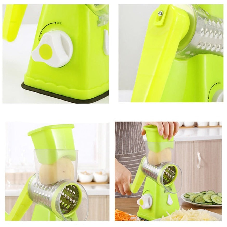 Rallador giratorio y cortador de verduras
