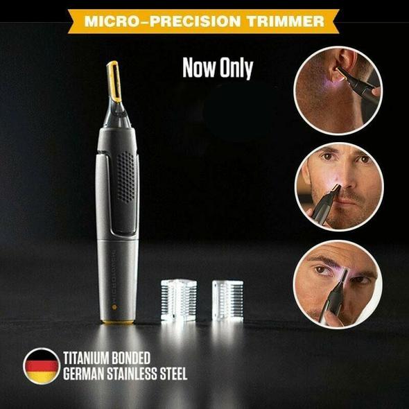 Recortadora de precisión ultrafina – Cuidado personal profesional para barba, nariz y cejas