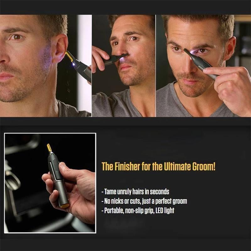Recortadora de precisión ultrafina – Cuidado personal profesional para barba, nariz y cejas