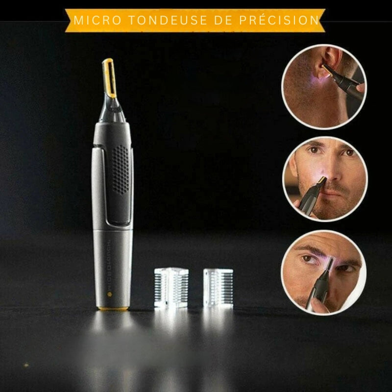 Recortadora de precisión ultrasuave para barba, nariz y cejas