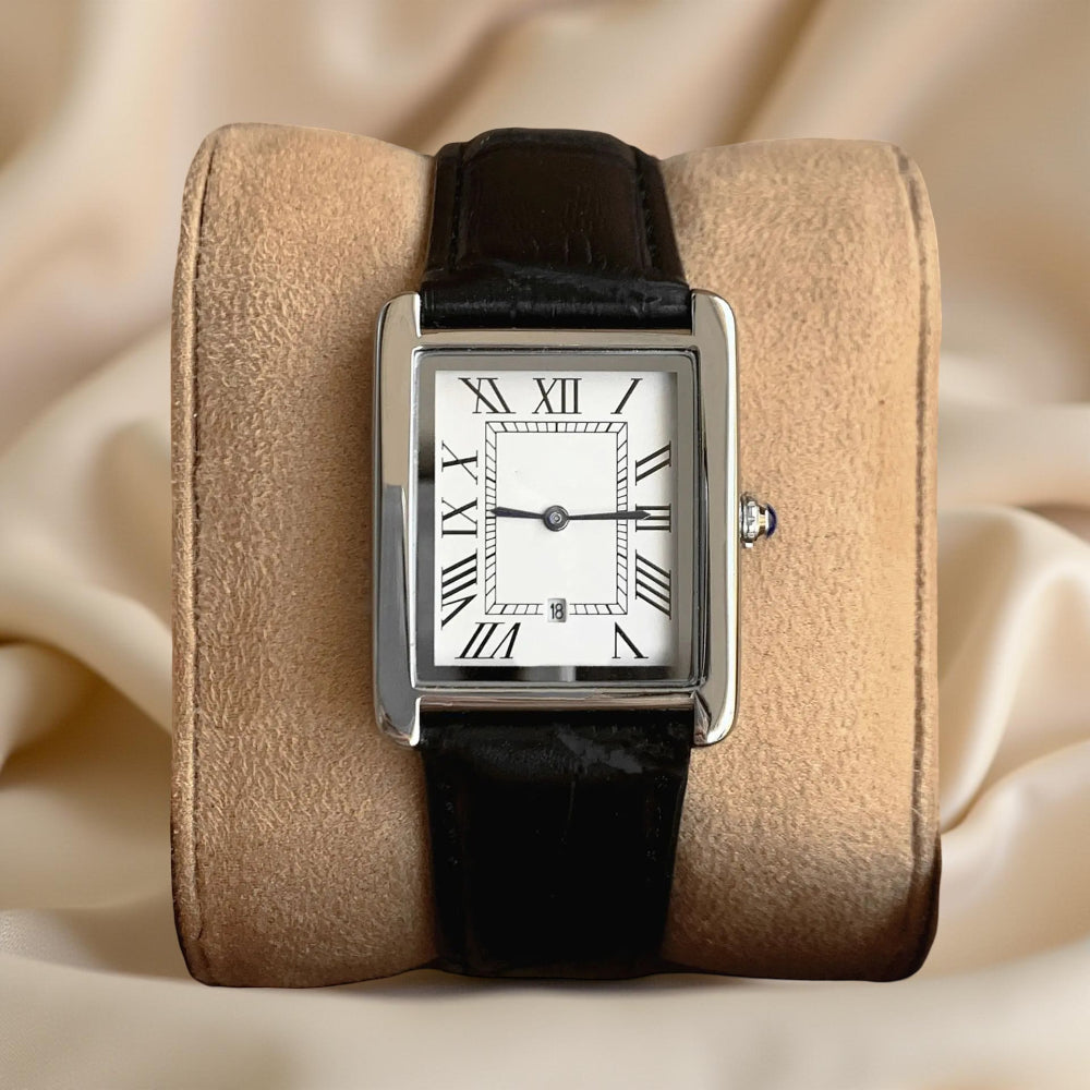 Reloj analógico cuadrado clásico para hombre estilo retro