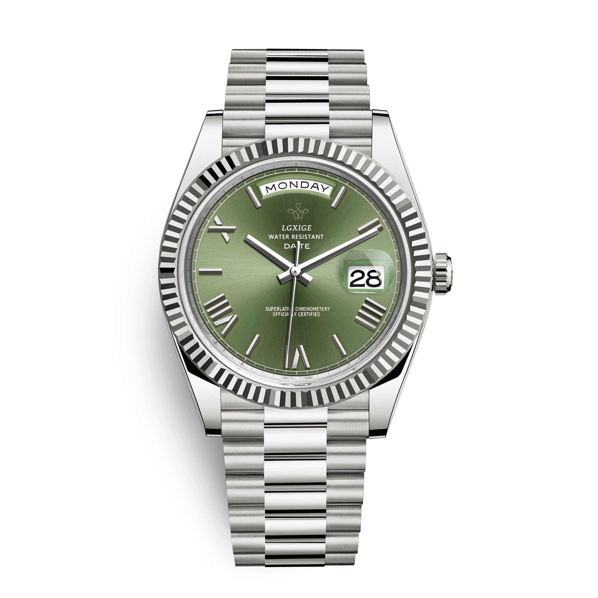 Reloj automático para hombre con indicador de día y fecha – Atemporal y elegante